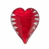Presse papier Hart 8,5x3,5x10,5cm - glas - rood