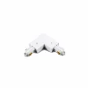 Railverlichting L-connector monofase binnen aarding wit
