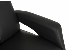 Relaxzetel 8001 elektrisch - leder - zwart