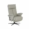 Relaxzetel 7804 elektrisch - leder - grijs