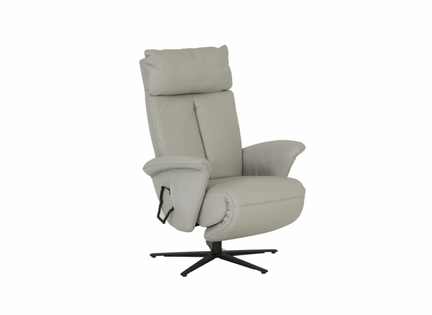 Relaxzetel 7804 elektrisch - leder - grijs