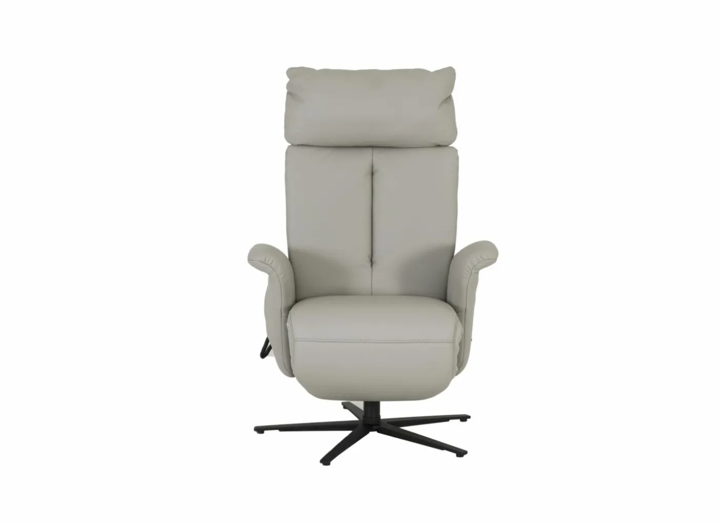 Relaxzetel 7804 elektrisch - leder - grijs
