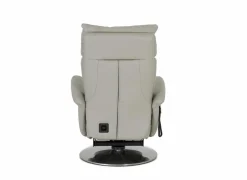 Relaxzetel 7804 elektrisch - leder - grijs