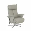 Relaxzetel 7804 elektrisch - leder - grijs