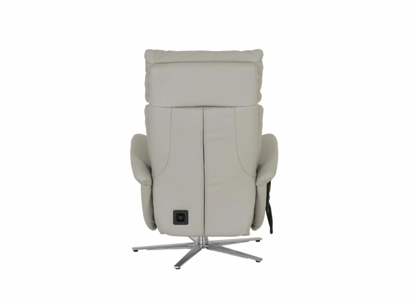 Relaxzetel 7804 elektrisch - leder - grijs