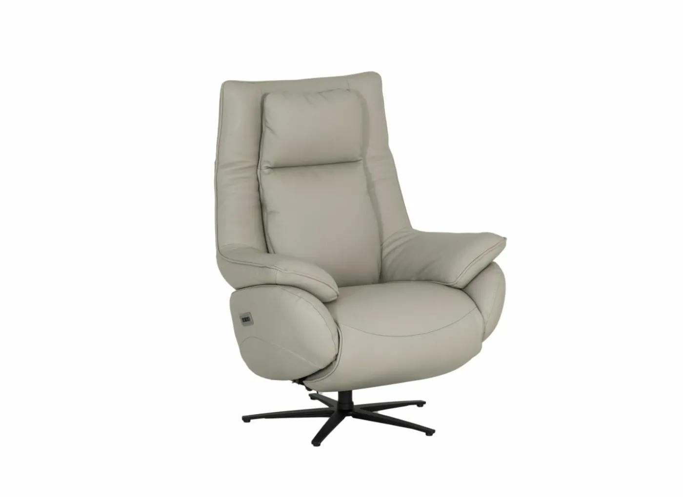 Relaxzetel A1167 elektrisch - stof - zilver