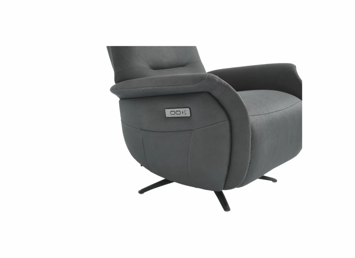 Relaxzetel Bromo elektrisch - polyestervezel zwart