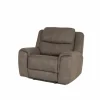 Relaxzetel Cluny stof - bruingrijs met relax