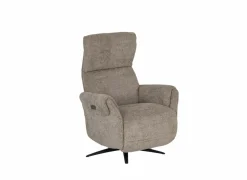 Relaxzetel Cult elektrisch - stof - khaki met stroomkabel en massagefunctie