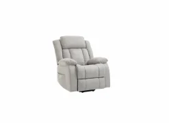 Relaxzetel Eirene elektrisch - stof - zilver