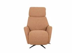 Relaxzetel Harp TVCHU elektrisch - stof - burnt orange met 2 motoren