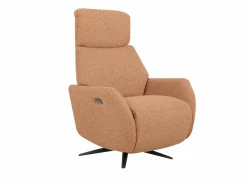Relaxzetel Harp TVCHU  elektrisch - stof - burnt orange met 2 motoren