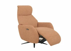 Relaxzetel Harp TVCHU elektrisch - stof - burnt orange met 2 motoren