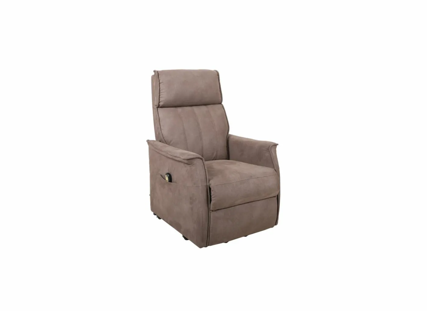 Relaxzetel Veneta elektrisch - stof - bruin