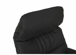 Relaxzetel 7051.57V+Z60 elektrisch - leder - zwart met large zithoogte- en diepte