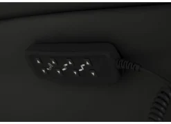 Relaxzetel 7051.76V+Z60 elektrisch - leder - zwart met medium zithoogte- en diepte en tilfunctie