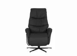 Relaxzetel 7051.76V+Z60 elektrisch - leder - zwart met medium zithoogte- en diepte en tilfunctie