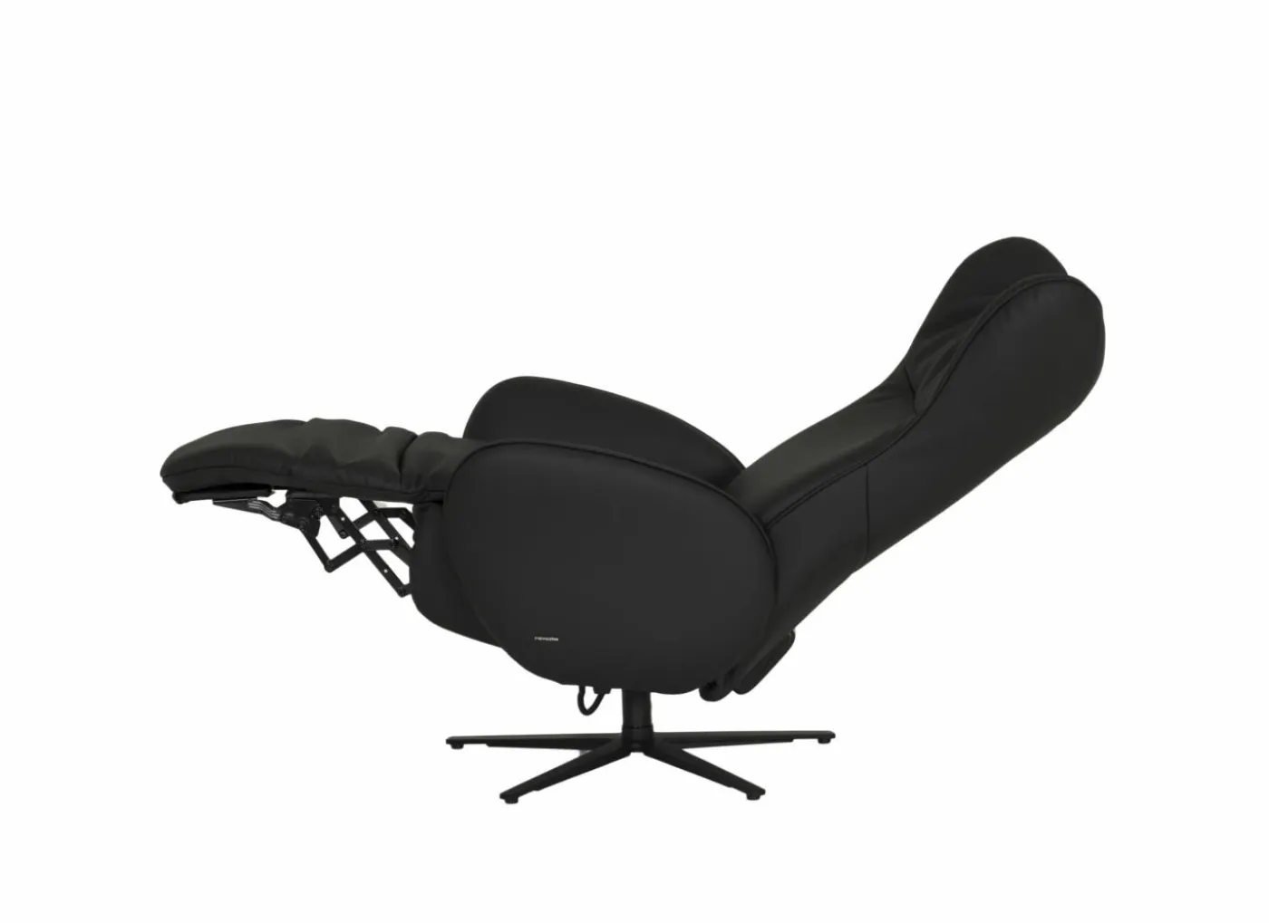 Relaxzetel 7589.22V+Z60 elektrisch - leder - zwart