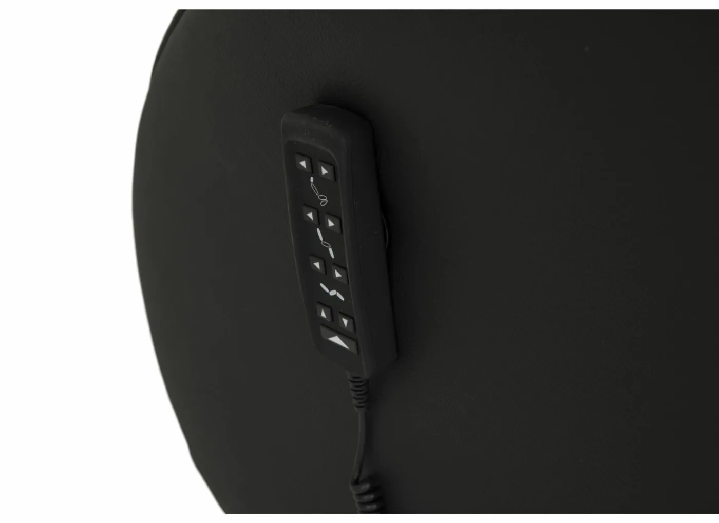 Relaxzetel 7589.22V+Z60 elektrisch - leder - zwart