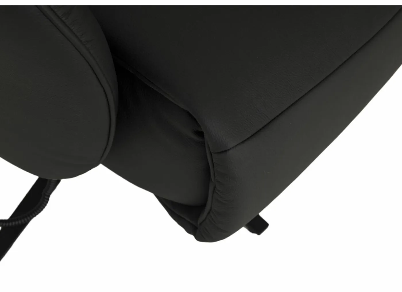 Relaxzetel 7589.22V+Z60 elektrisch - leder - zwart