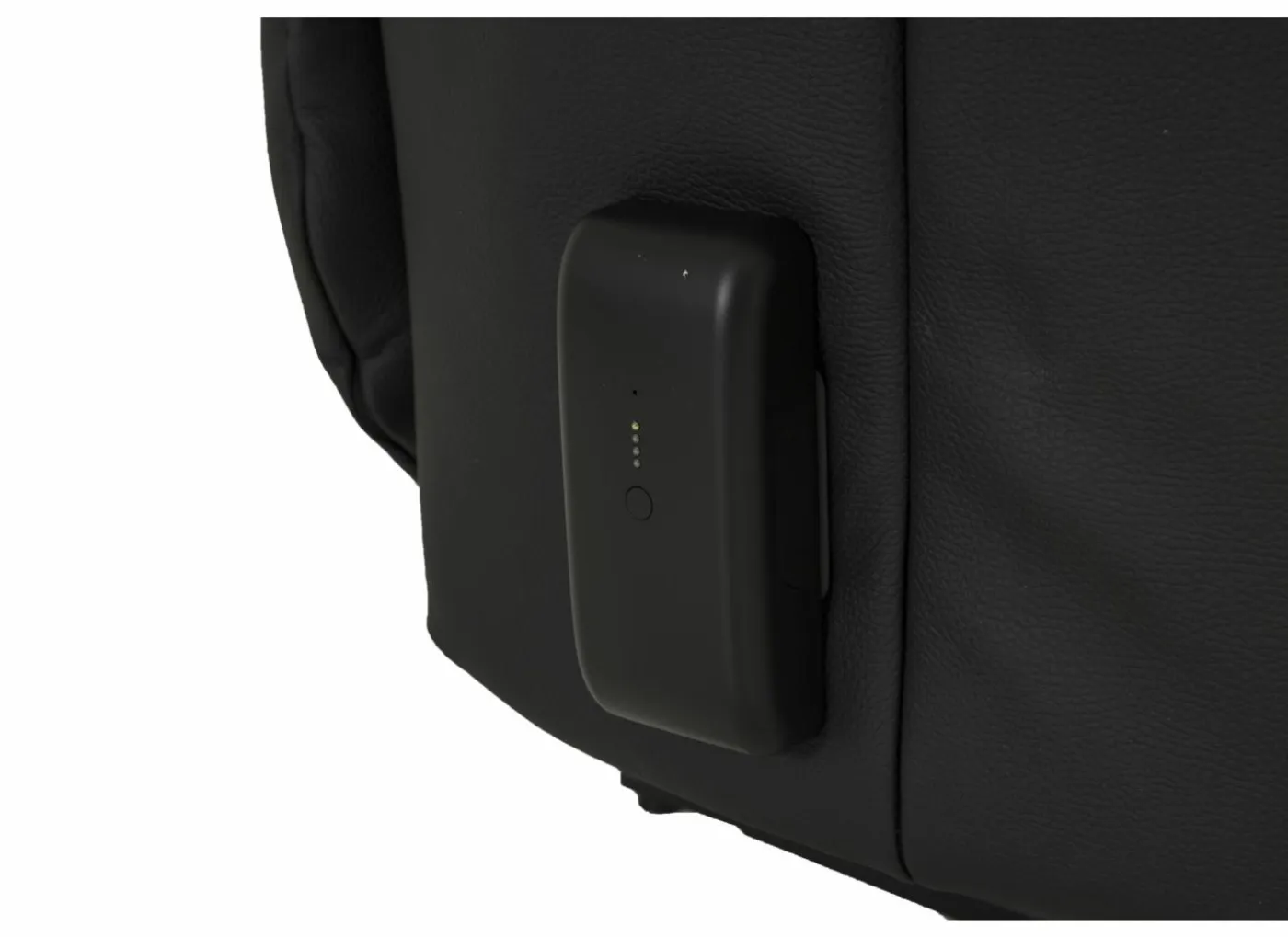 Relaxzetel 7589.22V+Z60 elektrisch - leder - zwart