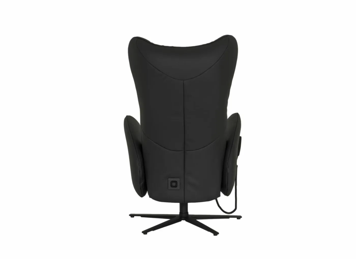 Relaxzetel 7589.22V+Z60 elektrisch - leder - zwart