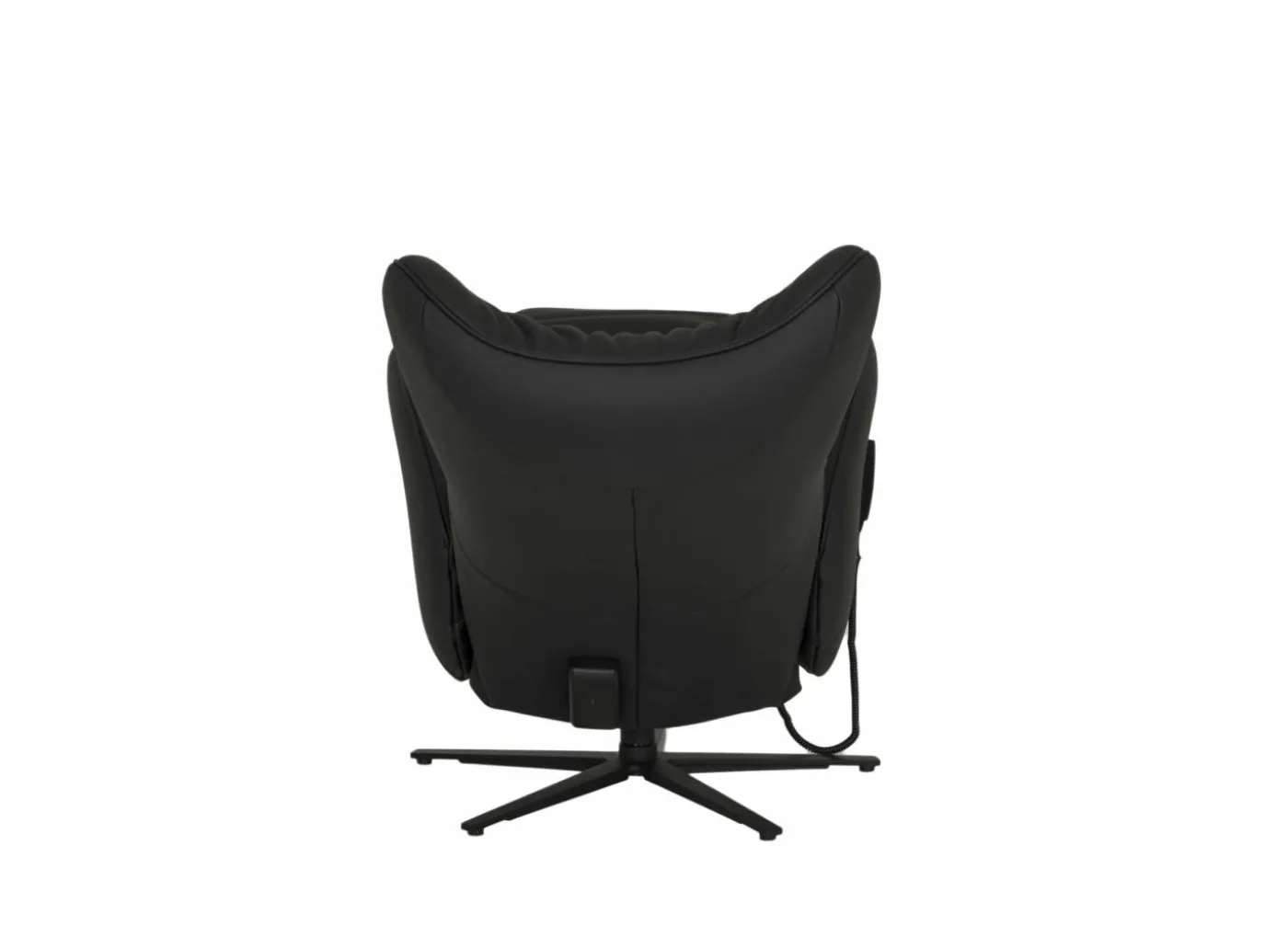 Relaxzetel 7589.22V+Z60 elektrisch - leder - zwart