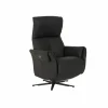 Relaxzetel Yup elektrisch - leder - zwart