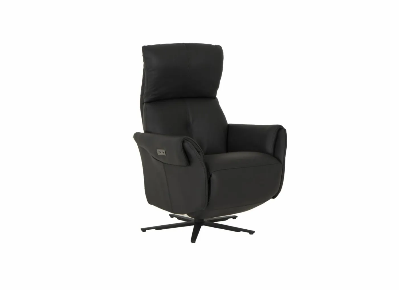 Relaxzetel Yup elektrisch - leder - zwart