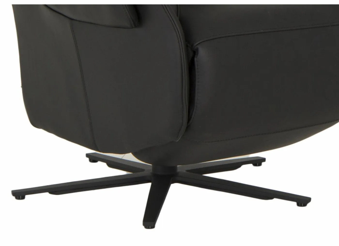 Relaxzetel Yup elektrisch - leder - zwart