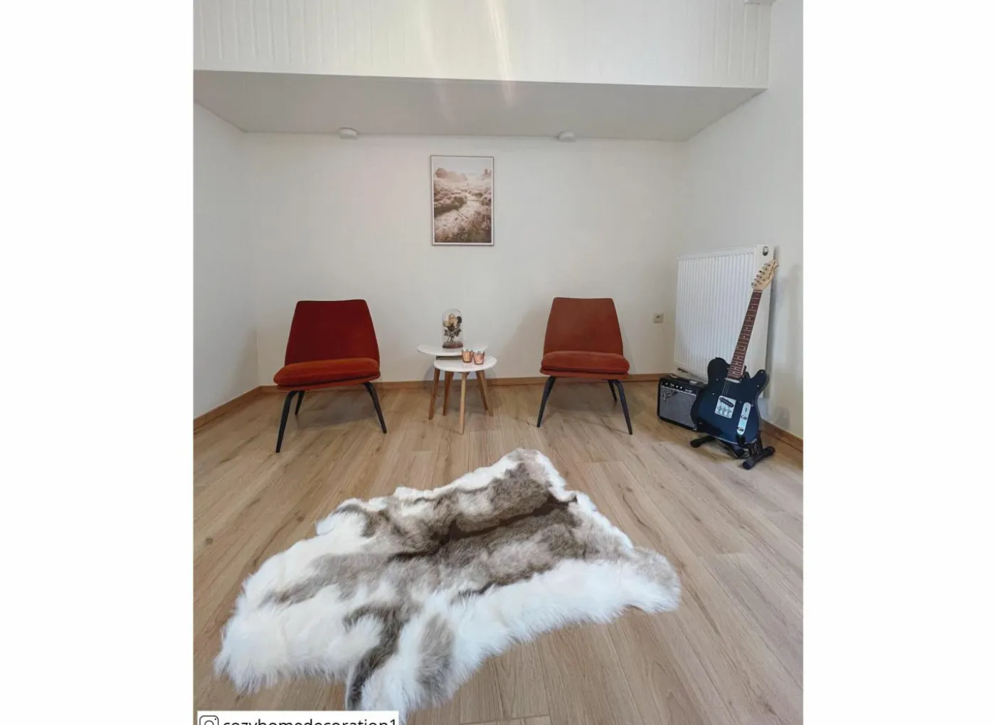Rendierhuid Sven imitatie 90x115cm - acrylvezel - naturel