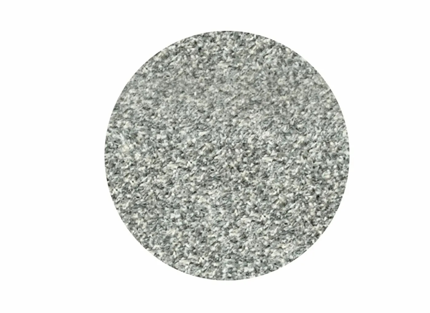Rond tapijt Twister Ø200cm - polypropyleen - wit & zilver