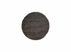 Rond tapijt Twister Ø120cm - polypropyleen - charcoal