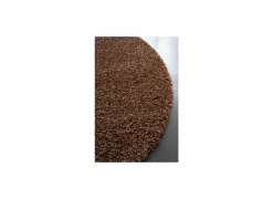 Rond tapijt Twister Ø200cm - polypropyleen - bruin & roest