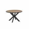 Ronde tafel Estrella Etienne Ø120cm - meubelplaat - industrial oak