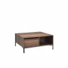 Salontafel Aires 90x90cm - melamine - walnoot