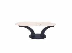 Salontafel Caldera 129/80x80x43,5cm - gesinterd steen - naturel