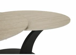 Salontafel Caldera 129/80x80x43,5cm - gesinterd steen - naturel