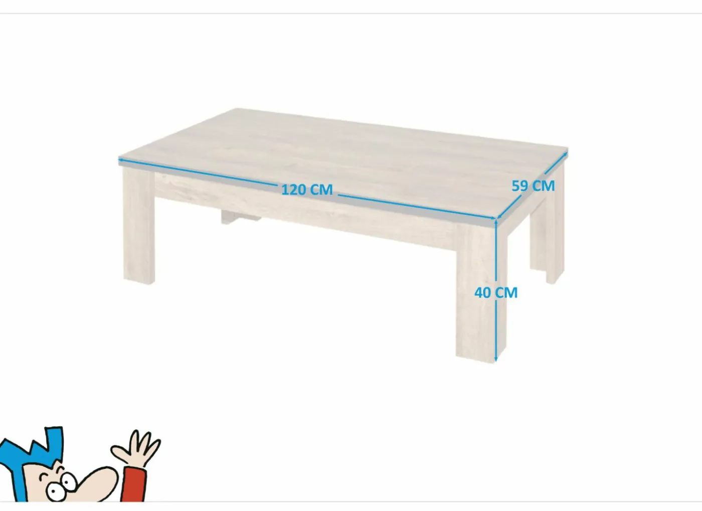 Salontafel Esther bruin