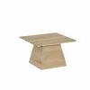 Salontafel Float 60x60cm - eik massief - naturel