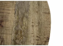 Salontafel Half Moon Ø80cm - metaal - naturel & zwart