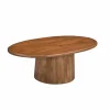 Salontafel Hapax 120x70cm - hout massief - bruin