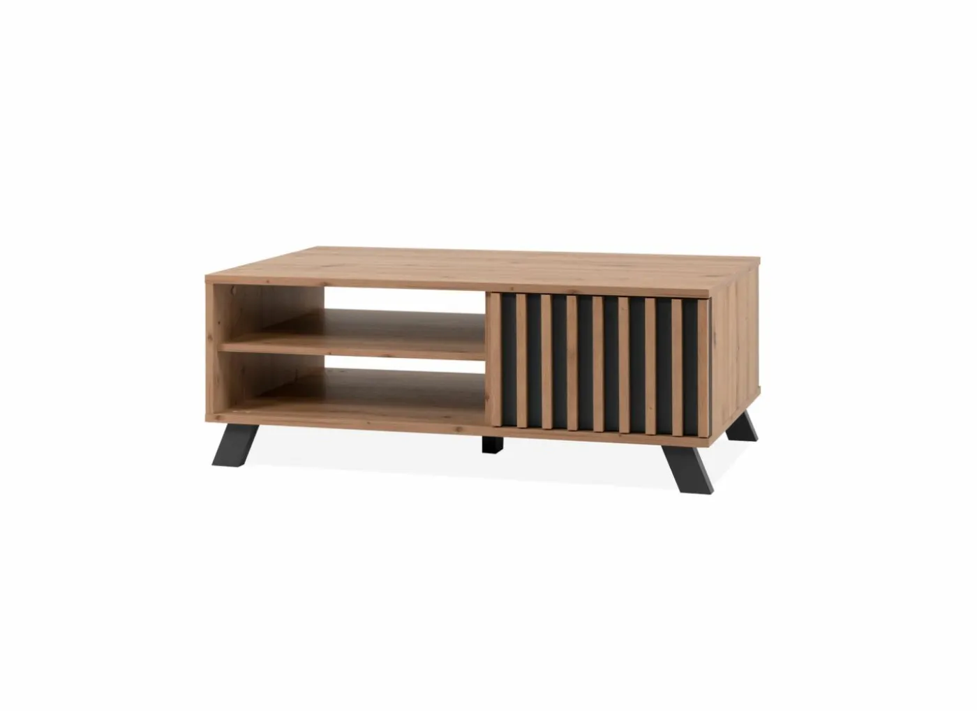 Salontafel Medan 67x111cm - melamine - artisanale eik