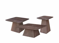 Salontafel Monsoon 80x80cm - mango massief - bruin