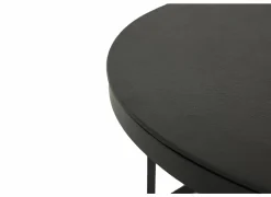 Salontafel Skudde Ø75/Ø60cm - metaal - zwart set van 2