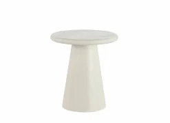 Salontafel SL2406  Ø45cm - cementex - wit