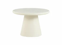 Salontafel SL2405  Ø60cm - cementex - wit