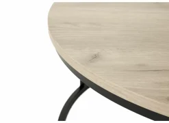 Salontafel Sunrise 80x35/60x32cm - MDF & melamine - bruin set van 2