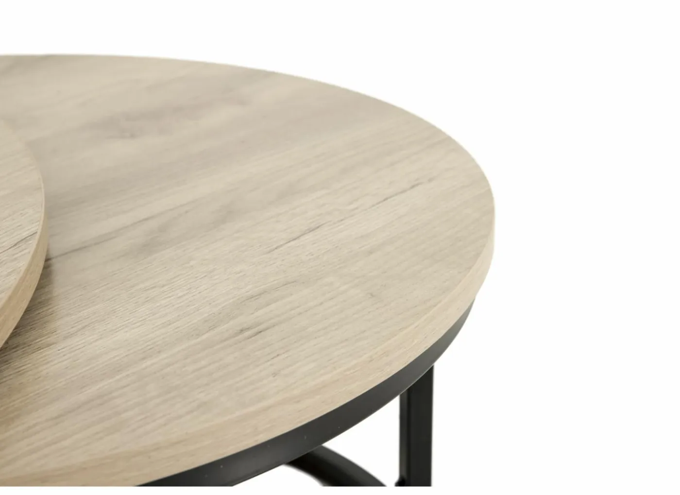 Salontafel Sunrise 80x35/60x32cm - MDF & melamine - bruin set van 2