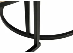 Salontafel Sunrise 80x35/60x32cm - MDF & melamine - bruin set van 2